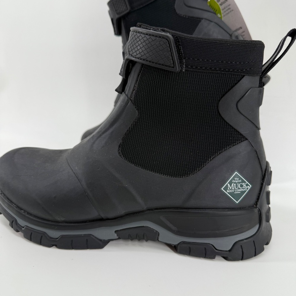 NEW The Original Muck Boot Company Men's Black Apex‎ mid zip Ankle boot sz 13